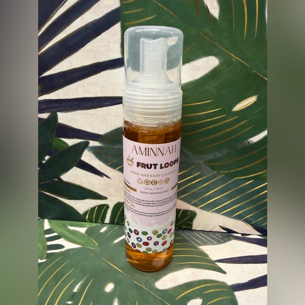 Aminnah Fruit Loops Hand and Body Cleanser 12 fl oz NWT